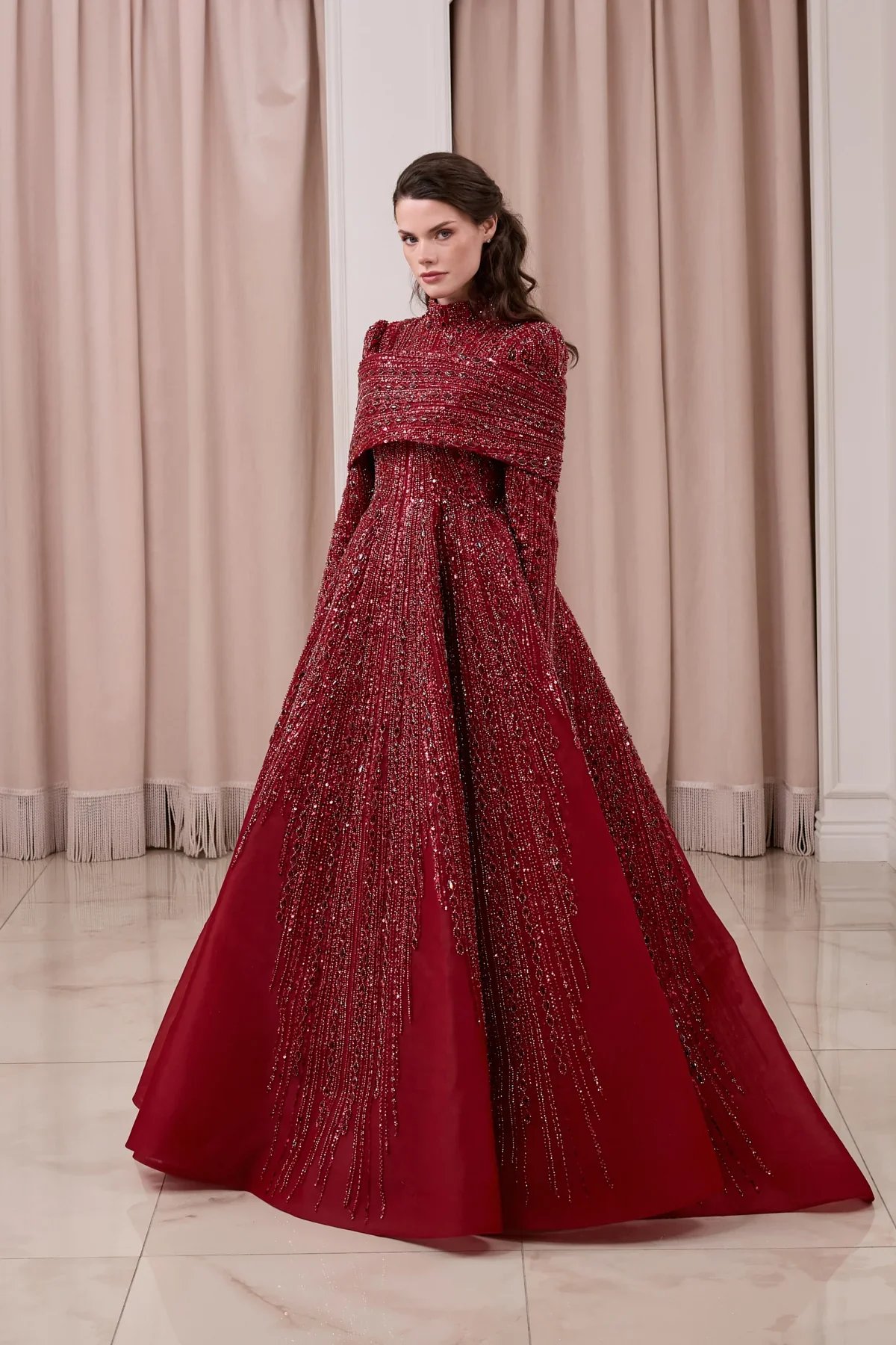 Nivara Omuz Detaylı Elbise