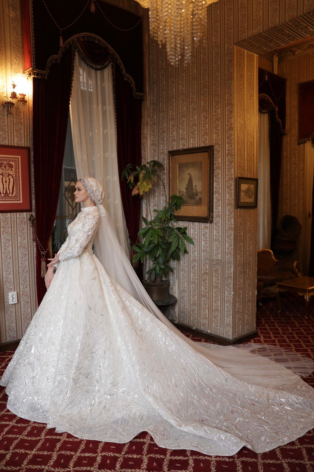 Milana İşlemeli Gelinlik - Beyaz