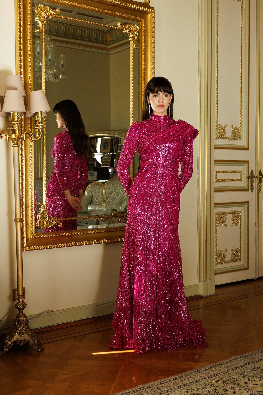 Avin Kuyruklu Elbise - Fuşya