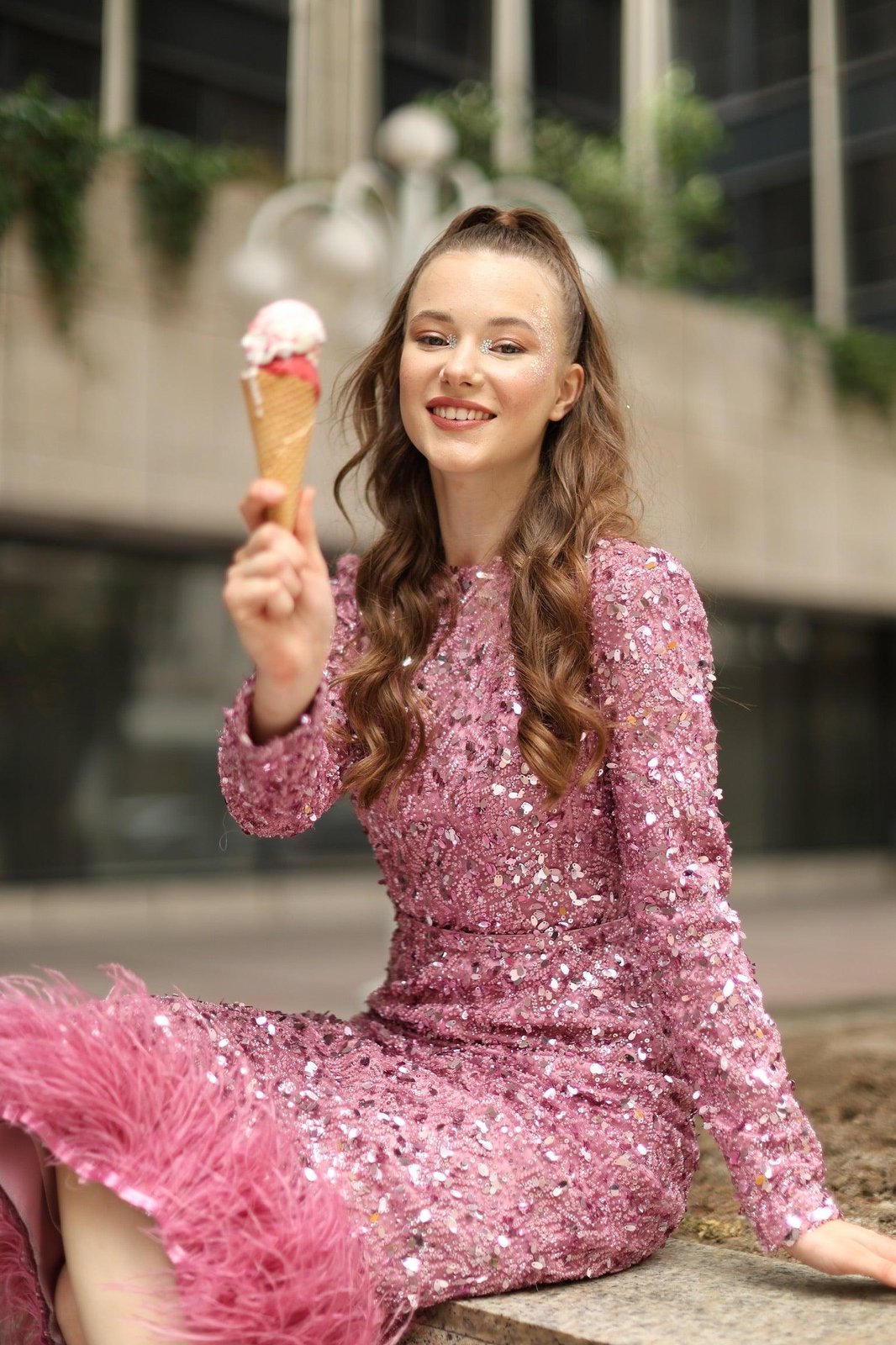 Alessa Kalem Elbise - Pembe