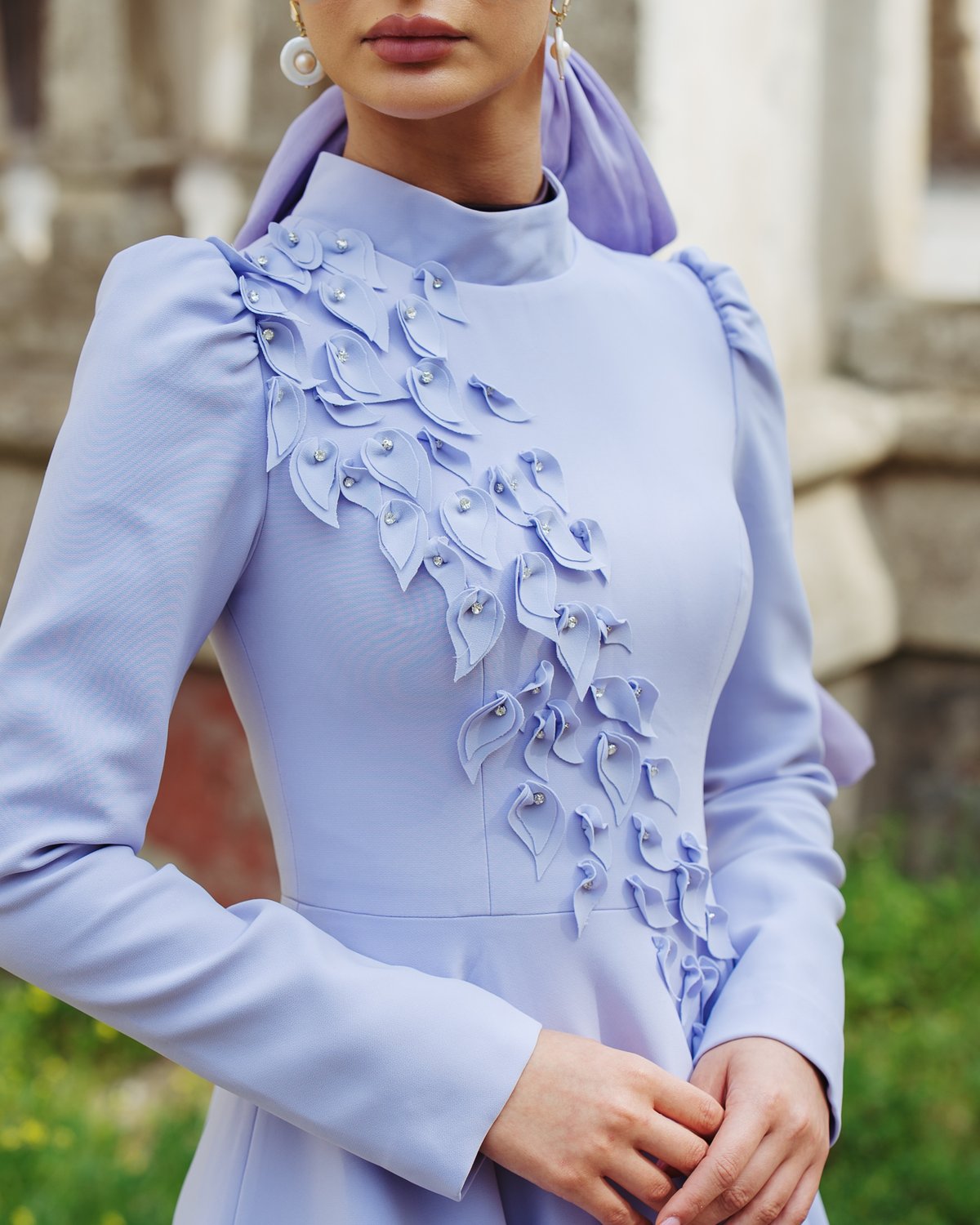 Spada Midi Boy Elbise - Lila