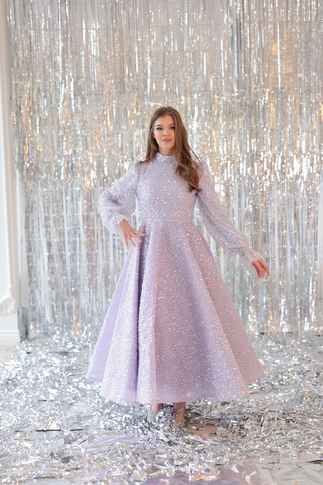 Eva Midi Boy Elbise - Lila