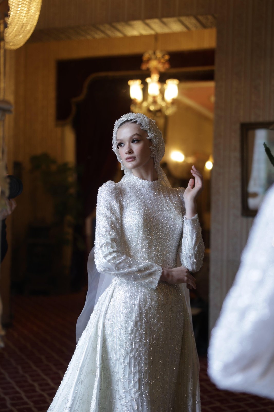 Oscar Kuyruklu Gelinlik - Beyaz