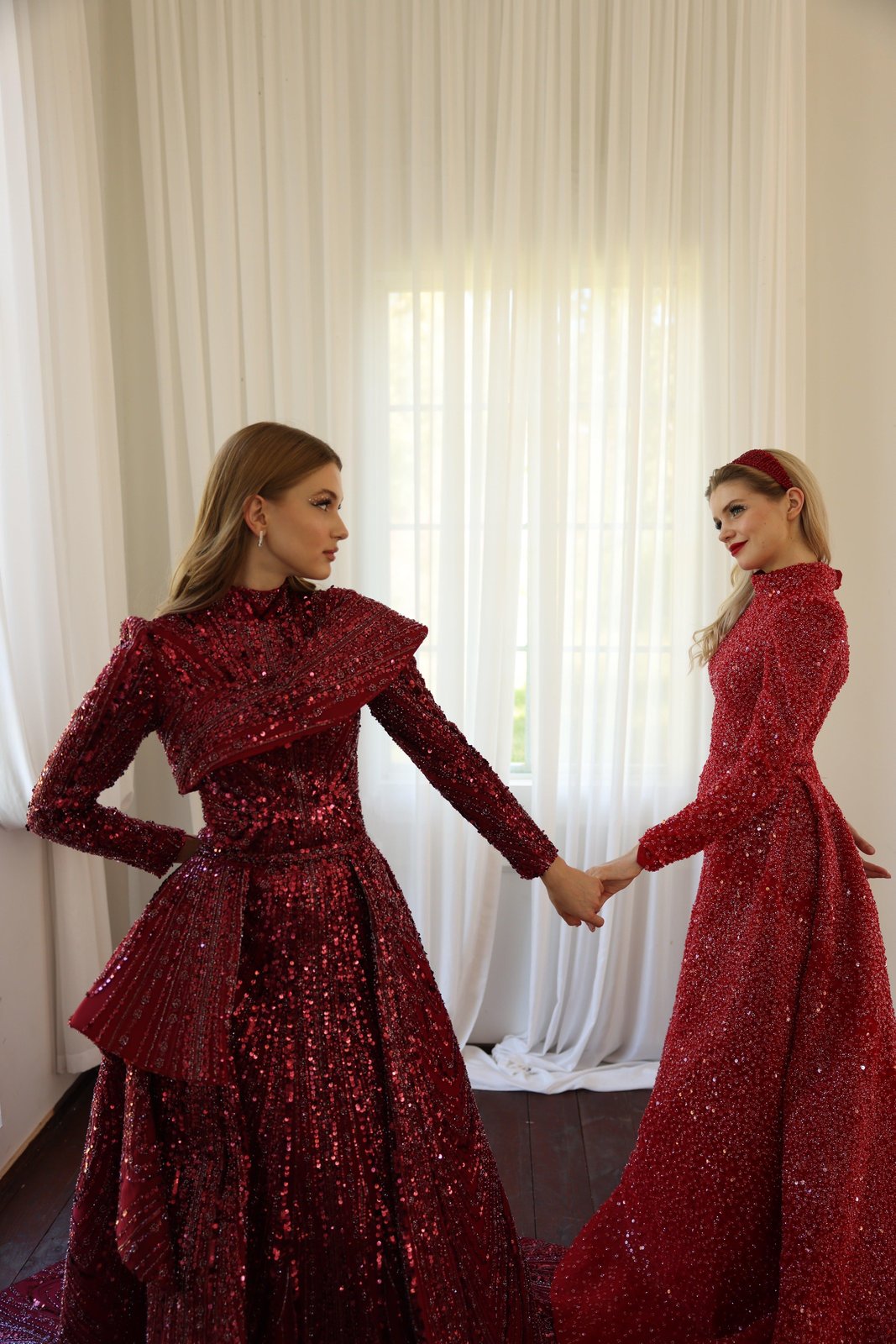 Avin Kuyruklu Elbise - Bordo