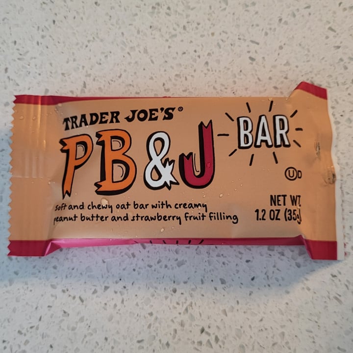 photo of Trader Joe's PB&J bar shared by @socalvegan on  17 May 2024 - review