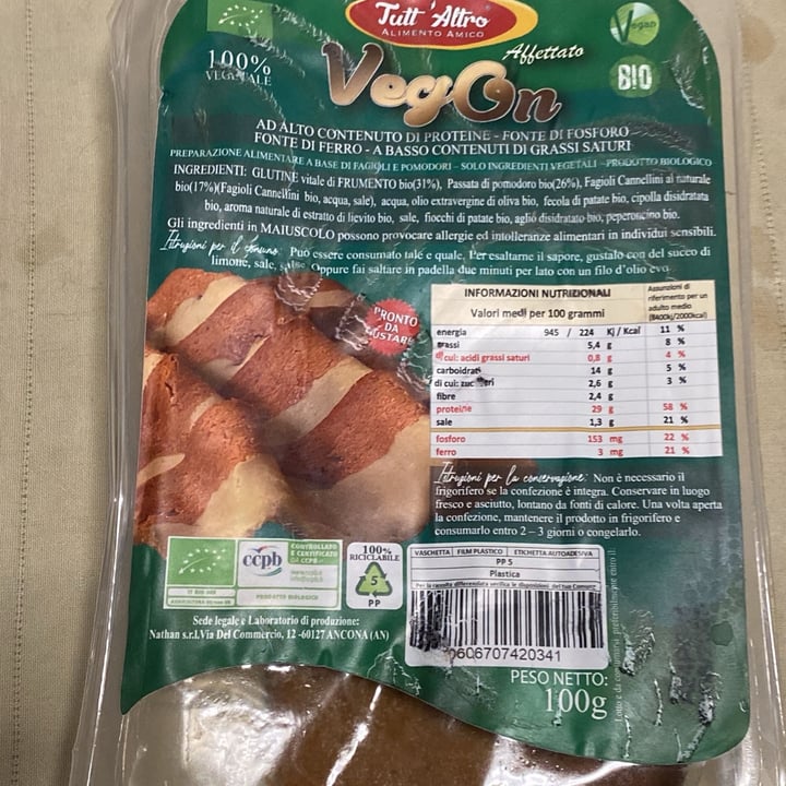 photo of TUTT' ALTRO Alimento Amico Vegon shared by @ilflaa on  12 Feb 2024 - review