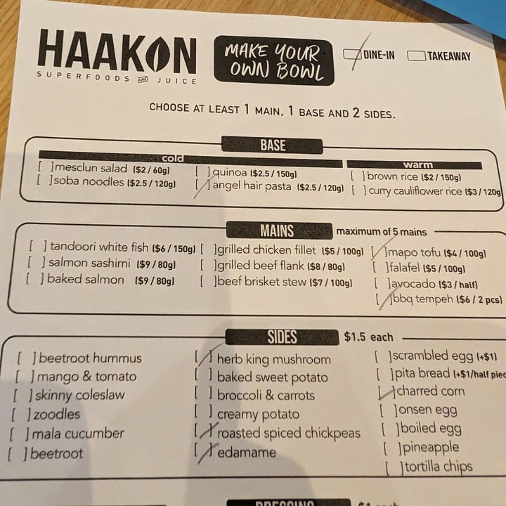 photo of Haakon Superfoods and Juice Make Your Own Bowl shared by @stevenneoh on  08 Dec 2023 - review