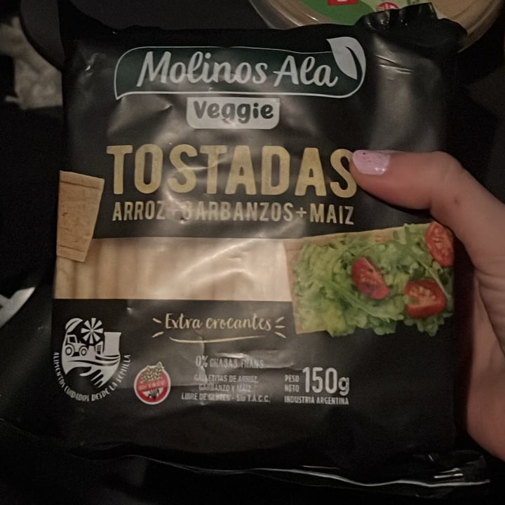 photo of Molinos Ala Tostadas de Arroz & Garbanzos shared by @veganasoy-mercedes on  06 Aug 2024 - review