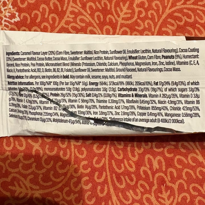 photo of Huel Complete Nutrition Bar Peanut Caramel shared by @vsethu on  08 Sep 2025 - review