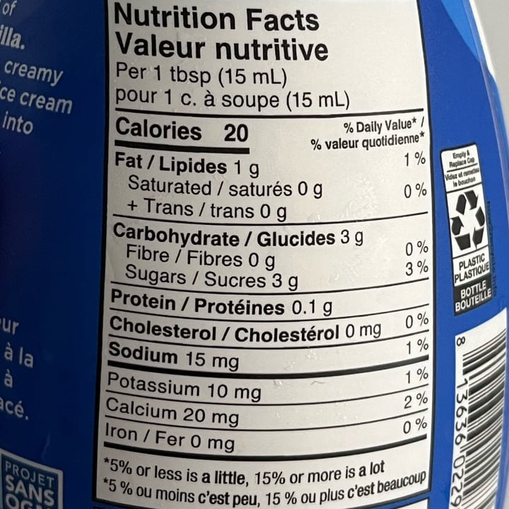 photo of Califia Farms Coffee Whitener with Almond Beverage - French Vanilla Flavour shared by @louisg on  27 Sep 2025 - review