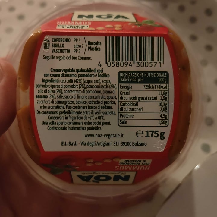 photo of Noa Hummus Ceci E Pomodoro shared by @gilazza on  10 Jun 2025 - review