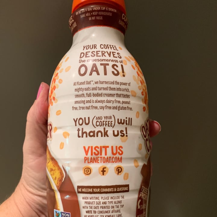 photo of Planet Oat Coffee Cake Creamer shared by @onehungryvegan on  24 Sep 2023 - review