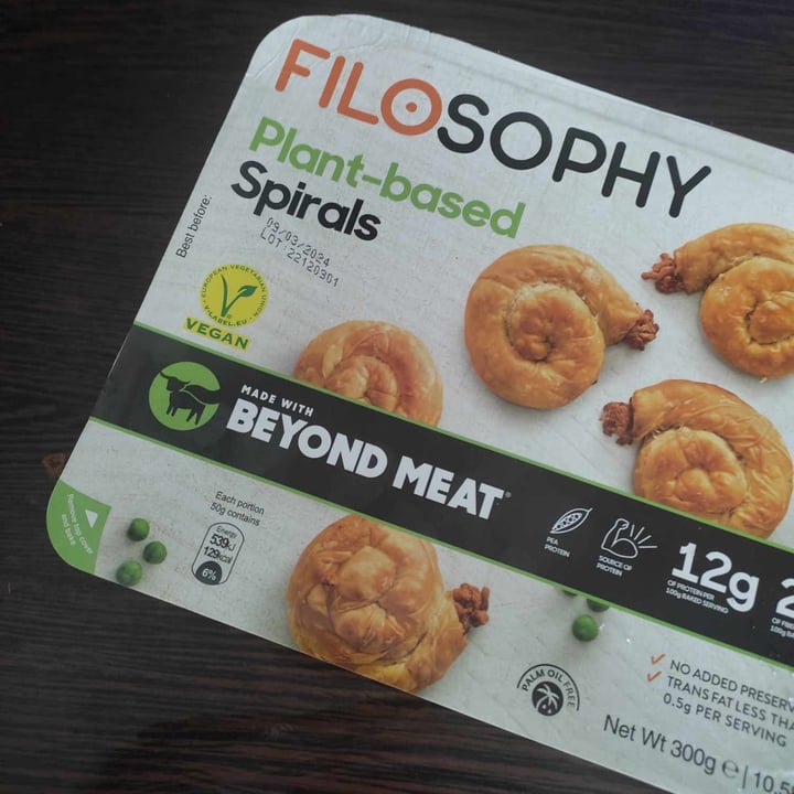 photo of Filosophy Plant-Based Mini spirals with Beyond Meat shared by @neushoorn on  22 Apr 2024 - review