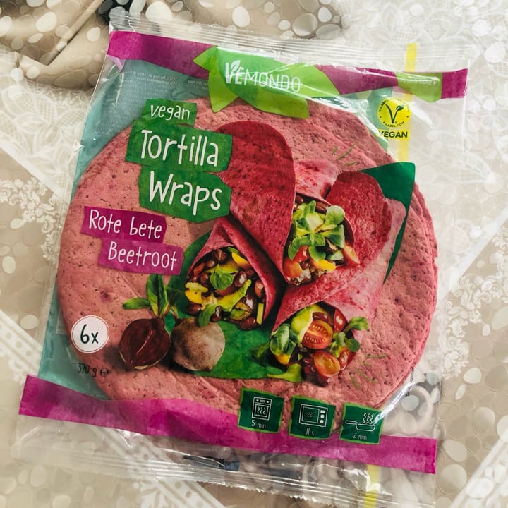 photo of Vemondo Tortilla wraps beetroot shared by @spazioverdegreen on  15 Jul 2024 - review