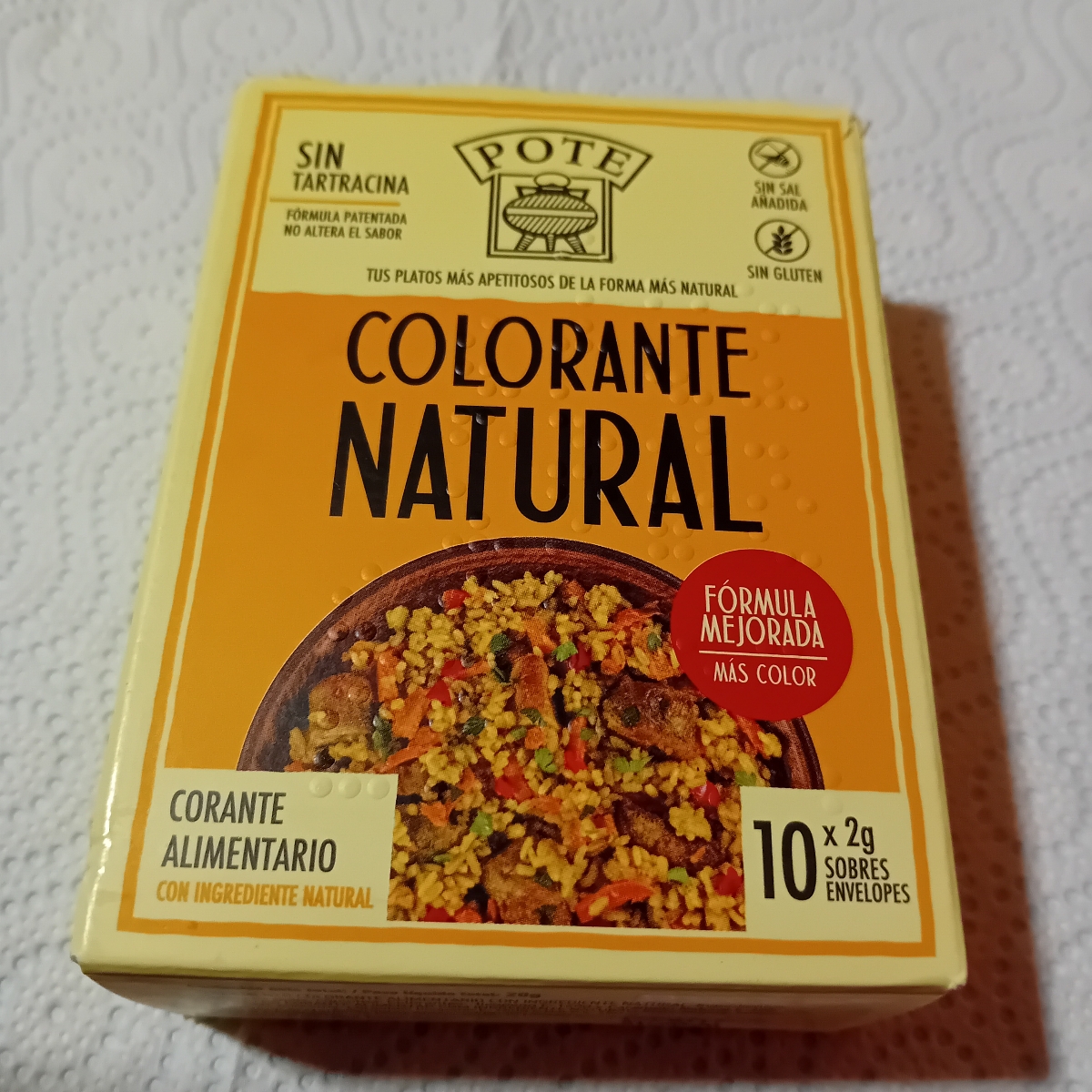 Colorante alimentario Sin Gluten caja 24 sobres · POTE