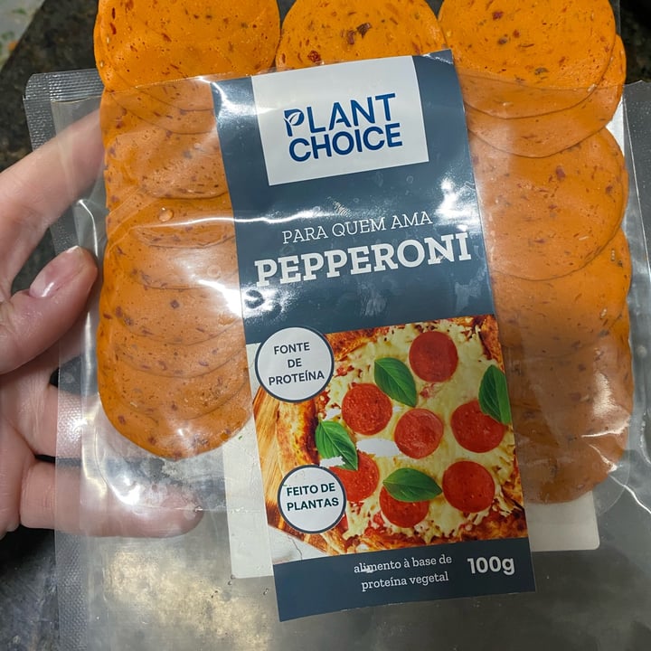 photo of Plant Choice pepperoni shared by @vivickmadeira on  15 Sep 2023 - review
