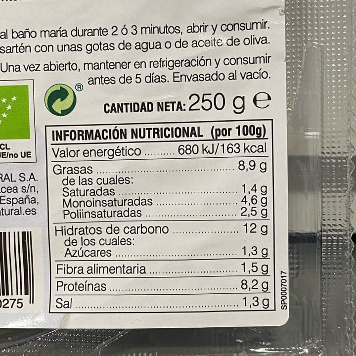 photo of Soria Natural Tortilla de Verduras con Kale shared by @lauratorrico on  21 May 2024 - review