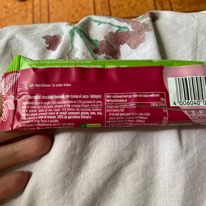 photo of Rapunzel barretta cocco e cioccolato fondente shared by @ilariuccia on  30 Aug 2025 - review