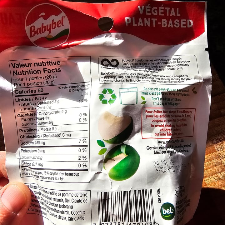 photo of Babybel Plant-Based Plant Based Original shared by @mermont on  20 Mar 2024 - review