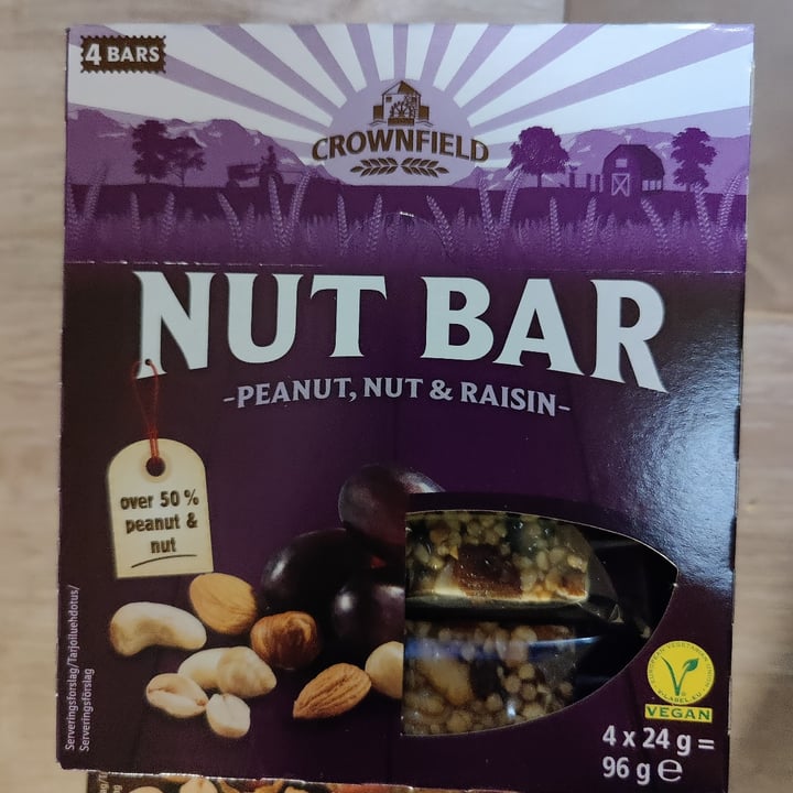 photo of Crownfield Nutbar peanut, nut & raisin shared by @fdsouza on  28 Sep 2023 - review