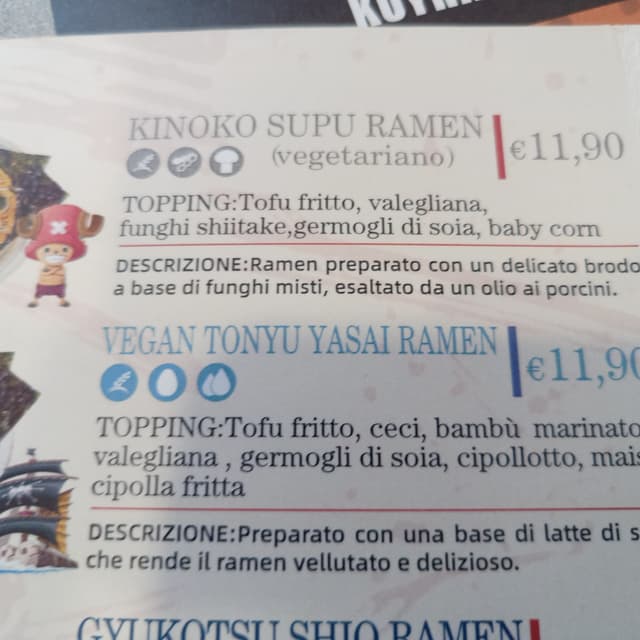Photo of the dish “ramen vegan base funghi”