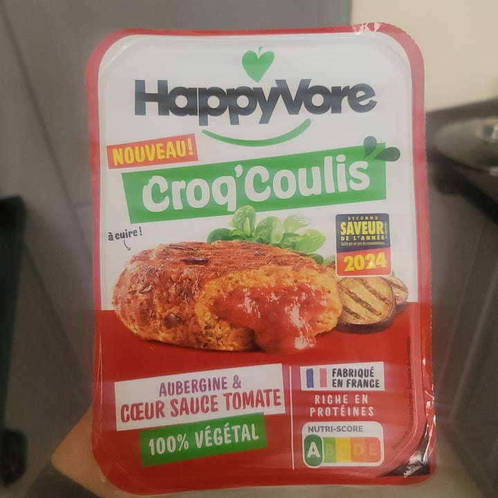 photo of Happyvore Croq'coulis aubergine et coeur sauce tomate shared by @charlottecobblepot on  15 Jun 2024 - review