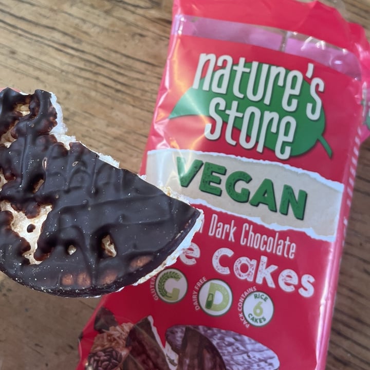 photo of nature's store Belgian Dark Chocolate Rice Cakes shared by @alfajorcita on  24 Aug 2025 - review
