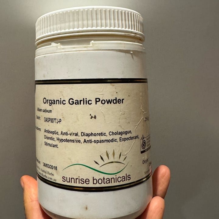 photo of Sunrise Botanicals Organic Garlic Powder shared by @cheuk on  08 Oct 2025 - review