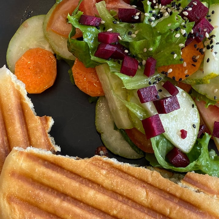 photo of Ambient Cafe tofu, Mushroom Grilled Sandwich With Salad As Side shared by @rainree on  03 Sep 2023 - review