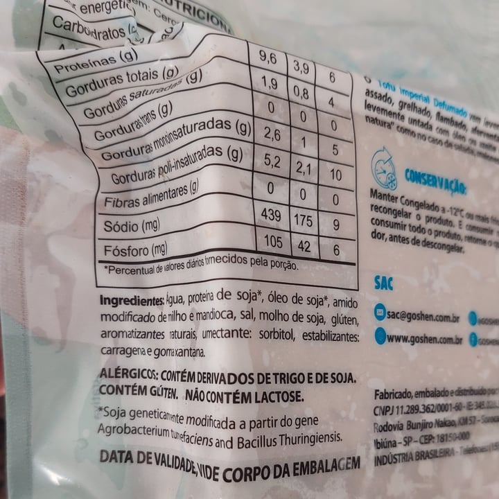 photo of Goshen Vegges Tofu  Imperial Defumado shared by @jcasati on  02 Oct 2025 - review