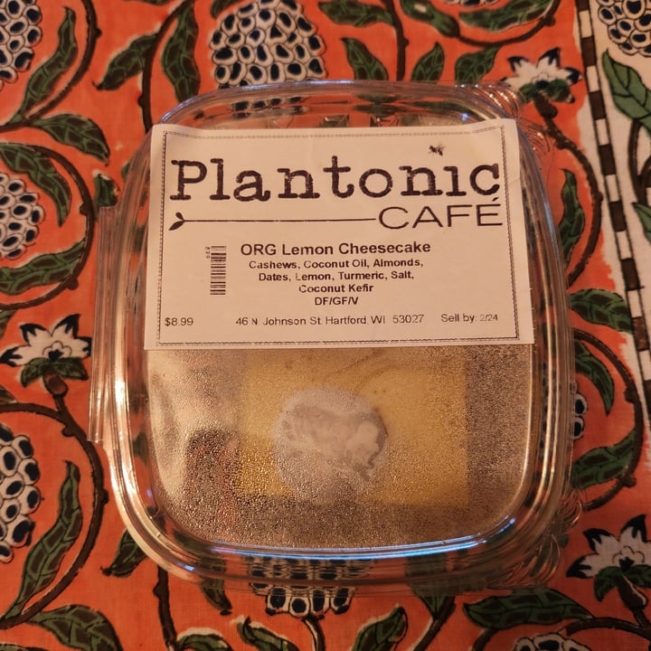 photo of Plantonic Cafe Lemon Cheesecake shared by @rosieb33 on  04 Mar 2024 - review