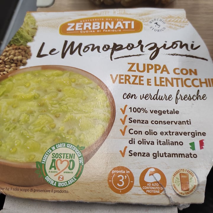 photo of Zerbinati Zuppa con Verze e Lenticchie shared by @alessandraaaa on  11 Apr 2024 - review