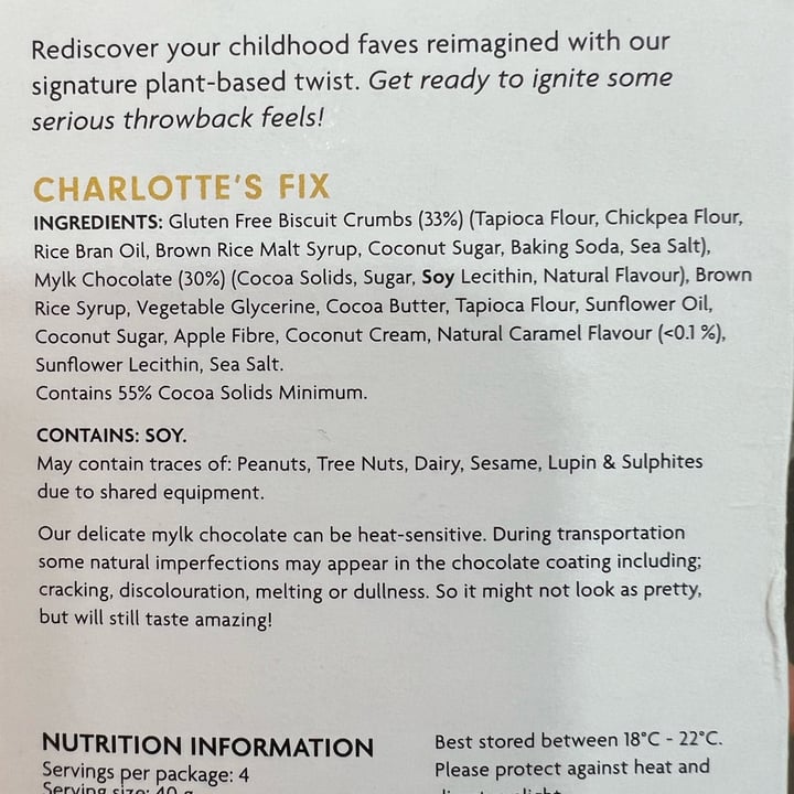 photo of Health Lab Chocolate Bar Charlotte’s Fix shared by @chefchrissy68 on  21 Sep 2023 - review