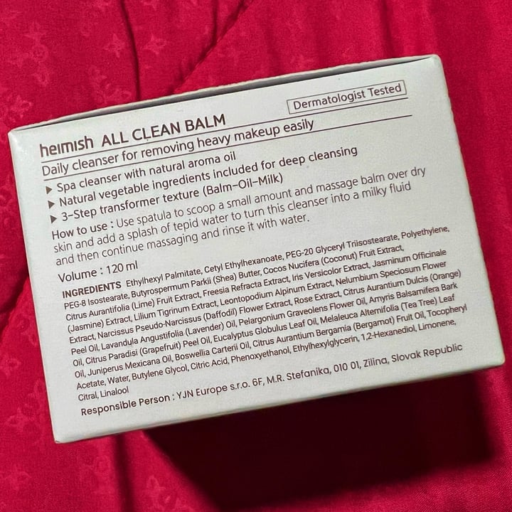 photo of Heimish All clean balm shared by @r3ginaa on  11 Sep 2024 - review
