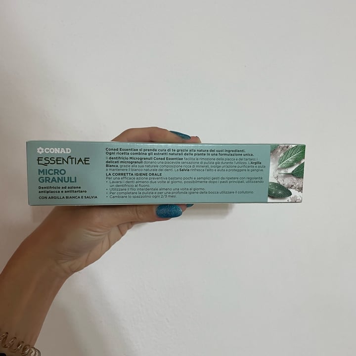 photo of Conad Essentiae Dentifricio Micro Granuli shared by @francescadomenica on  11 Oct 2024 - review