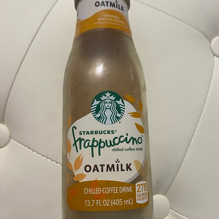 photo of Starbucks oatmilk caramel waffle cookie shared by @friendlyvegan on  09 Apr 2024 - review