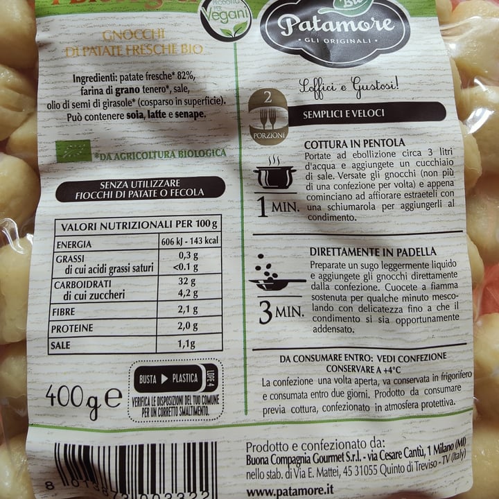 photo of Patamore Gnocchi freschi shared by @gilazza on  27 Apr 2025 - review