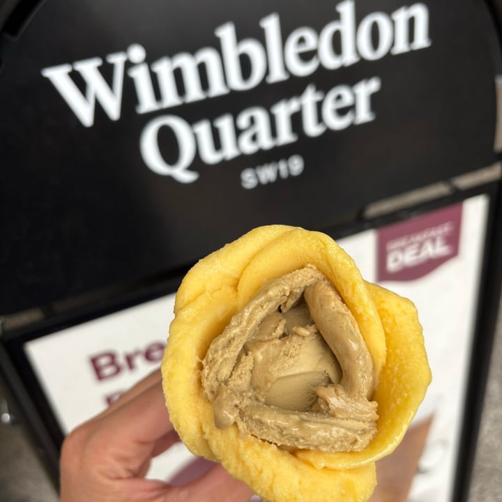 photo of Amorino Gelato - London Wimbledon pistachio & passionfruit sorbet (with GF cone) shared by @vegansuttonmama on  09 Aug 2025 - review