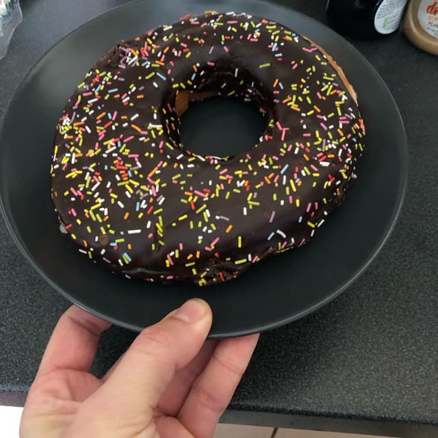 Photo of the dish “Giant Chocolate Sprinkle Donut”