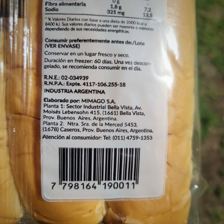 photo of Mimago Pan de Viena para Pancho Largo shared by @sofiagavranic on  20 Oct 2023 - review