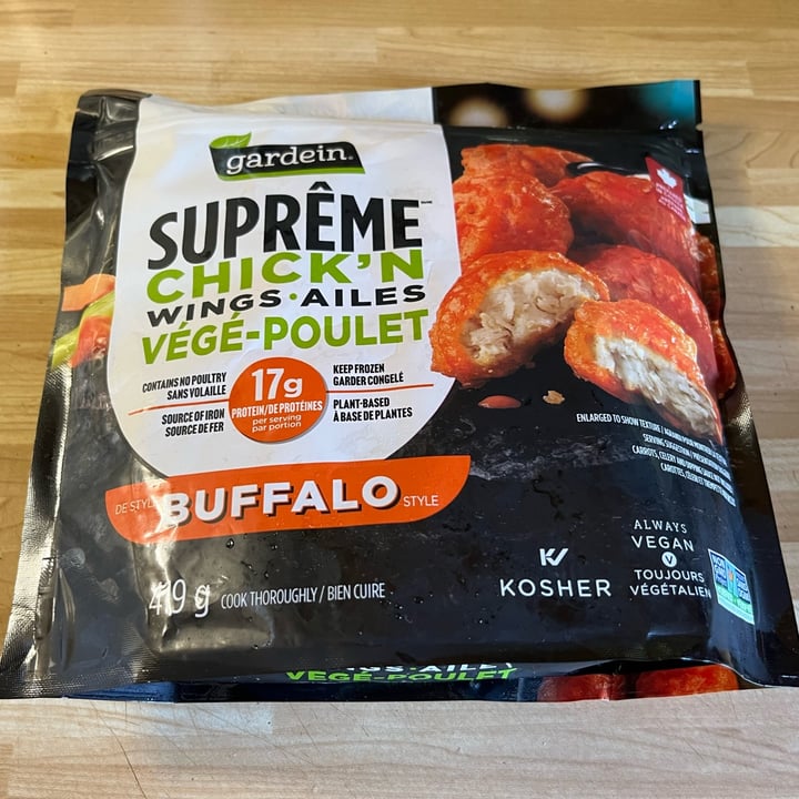 photo of Gardein Suprême Chick’n Wings Buffalo shared by @ecoveg on  23 Sep 2023 - review