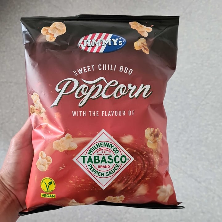 photo of Jimmy's Sweet Chili Bbq Popcorn with the flavour of Tabasco shared by @wildbird on  18 Sep 2024 - review