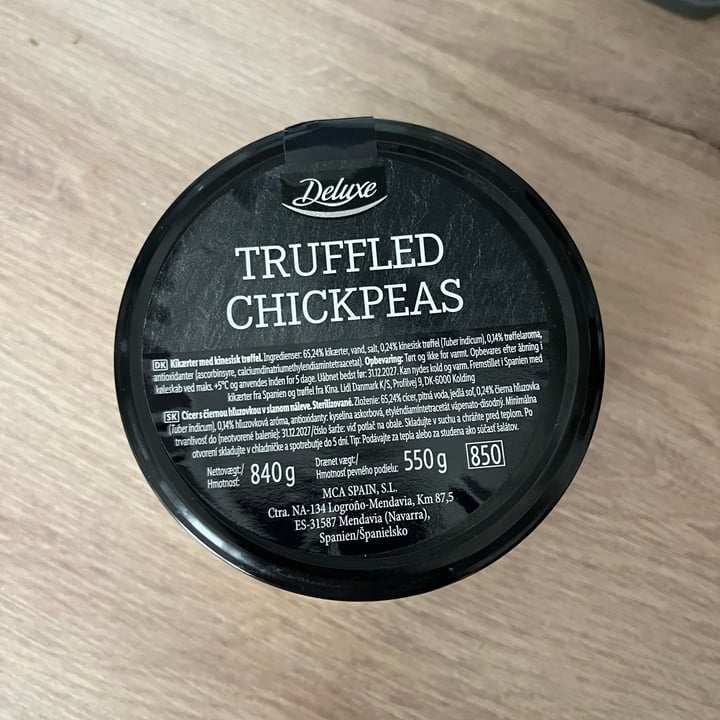 photo of Lidl Deluxe Truffled Chickpeas shared by @domcsiwill on  03 Mar 2024 - review