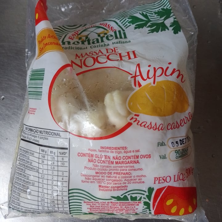 photo of Bertarelli Nhoque de Aipim shared by @yukidelvalle on  15 Jan 2025 - review