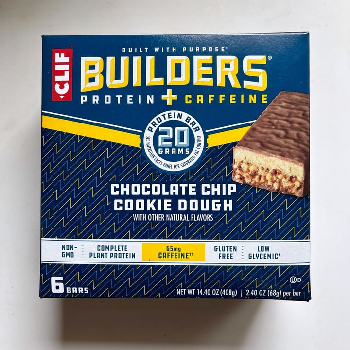 photo of Clif Bar Builders Chocolate Chip Cookie Dough shared by @kyu on  03 May 2024 - review