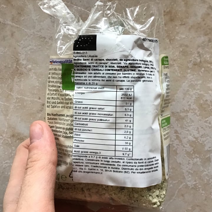 photo of dmBio Semi di canapa shared by @nononorae on  16 Apr 2025 - review