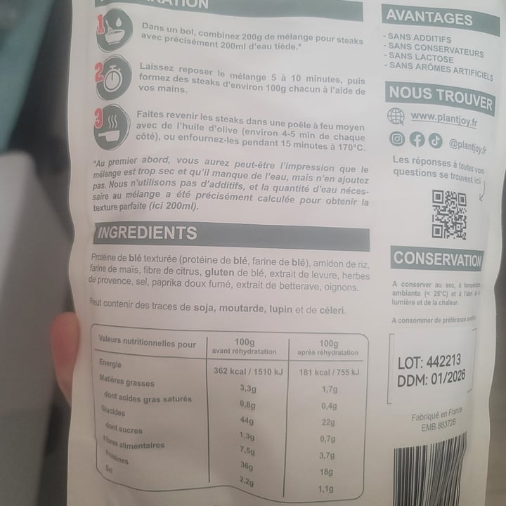 photo of Plantjoy steak shared by @charlottecobblepot on  18 Jul 2025 - review