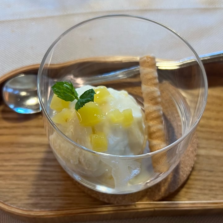 photo of Restaurant Brandner Hof Pineapple And coconut Sorbet shared by @dinolau97 on  10 Aug 2024 - review