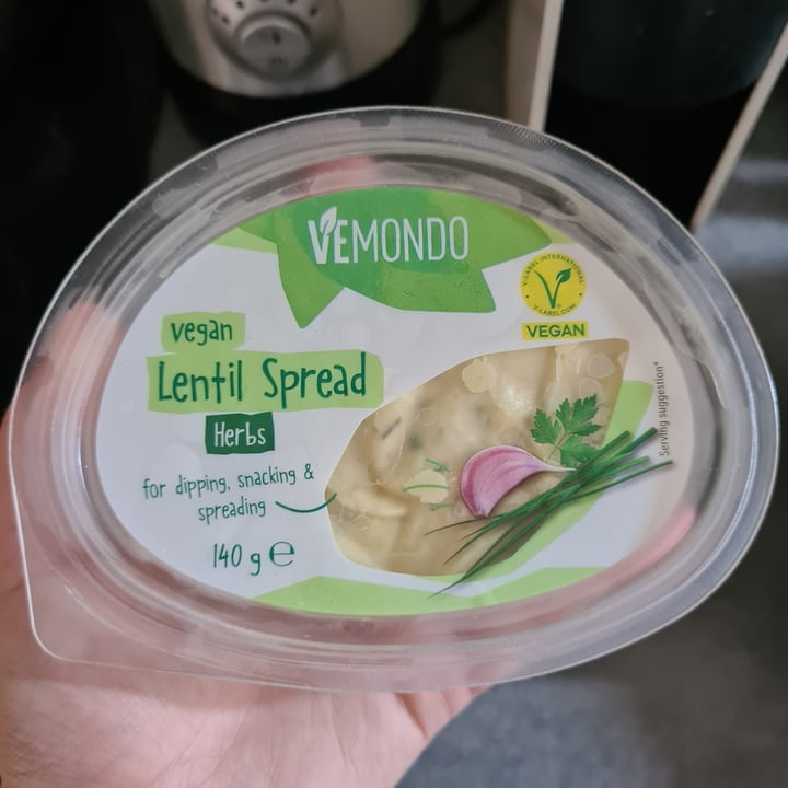 photo of Vemondo Vegan Lentil Spread - Herbs shared by @martaferri on  16 Oct 2023 - review