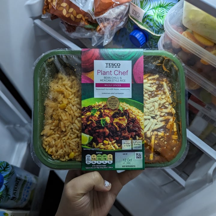 photo of Tesco Plant Chef Bean Chilli & Mexican Style Rice shared by @katchan on  13 Oct 2023 - review